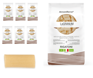 Confezione di Rigatoni LaGranum bio – 6 × 500 g