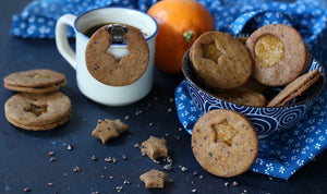 Biscotti di farro al cioccolato e arancia