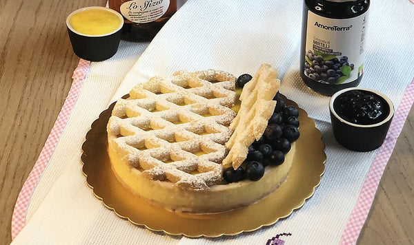 Crostata ai Mirtilli con crema al moscato