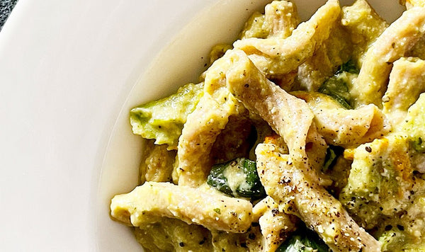 TORCHIETTI SENATORE CAPPELLI INTEGRALI CON PESTO DI ZUCCHINE E FIORI