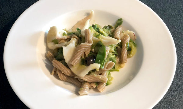 TORCHIETTI INTEGRALI S. CAPPELLI CON CALAMARI E ZUCCHINE