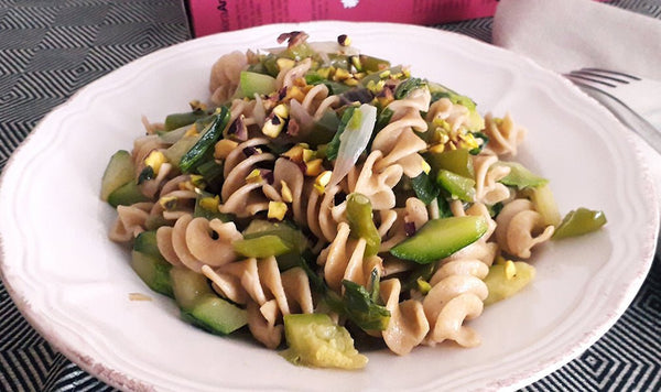 Trucioli di Khorasan integrale con peperone verde