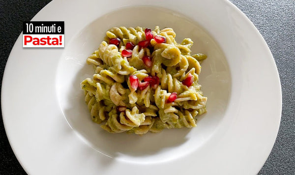 pasta senatore cappelli con pesto di avocado