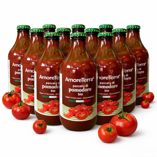 Offerta - 12 pz Passata di pomodoro BIO - 330g x 12 pz - AmoreTerra shop