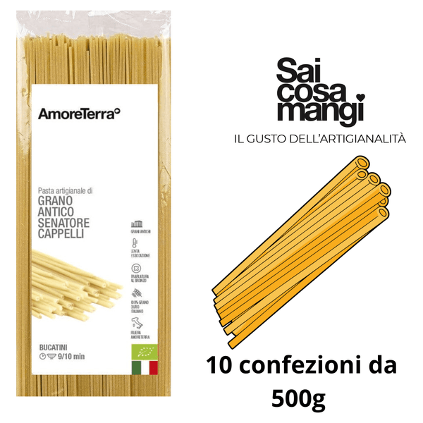 Bucatini Senatore Cappelli Bio| Box 10 Pz da 500g | Amoreterra - AmoreTerra shop