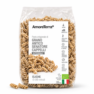 Eliche integrali Senatore Cappelli - artigianale, BIO, grani antichi 500g. - AmoreTerra shop