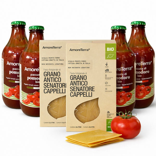 (offerta) Lasagna e passata di pomodoro - AmoreTerra shop