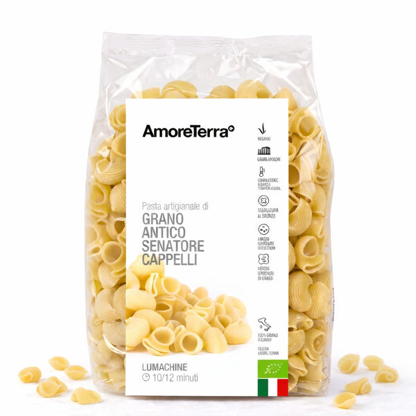 Lumachine Senatore Cappelli - artigianale, BIO, grani antichi 500g. - AmoreTerra shop