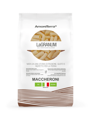 (offerta) 6 Pz. Maccheroni bio "LaGranum" - artigianale, BIO, 100% grano italiano, lenta essiccazione. - AmoreTerra shop