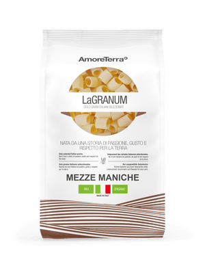 Mezze maniche tradizionale "LaGranum"- artigianale, BIO, grano italiano 500g. - AmoreTerra shop