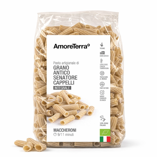 Confezione di Maccheroni integrali Senatore Cappelli bio – 500 g