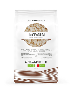 Orecchiette tradizionale "LaGranum" - artigianale, BIO, grano italiano 500g. - AmoreTerra shop