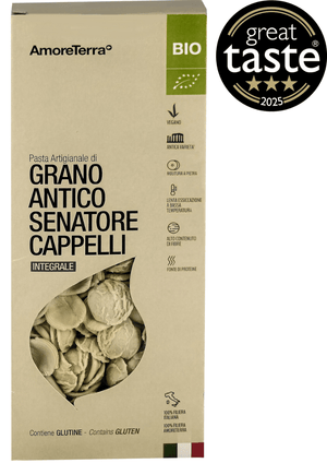 Orecchiette integrali Senatore Cappelli | BIO | grani antichi 500g | Premiata Great Taste 2025 - AmoreTerra shop