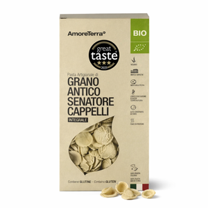 Orecchiette integrali Senatore Cappelli  BIO | grani antichi 500g | Premiata Great Taste 2025 - AmoreTerra shop