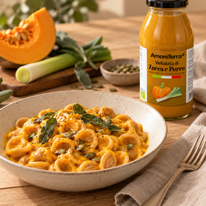Vellutata di zucca e porro bio – 500 ml - AmoreTerra shop