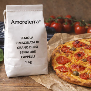 Semola Rimacinata di grano duro | Varietà Senatore Cappelli | BIO | 1 Kg - AmoreTerra shop