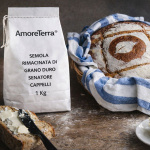 Semola Rimacinata di grano duro | Varietà Senatore Cappelli | BIO | 5 Kg - AmoreTerra shop