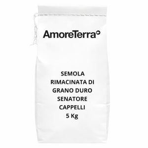 Semola Rimacinata di grano duro | Varietà Senatore Cappelli | BIO | 5 Kg - AmoreTerra shop