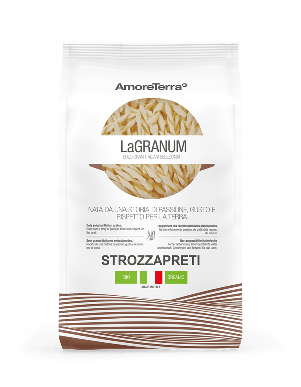 Strozzapreti tradizionale "LaGranum" - artigianale, BIO, grano italiano 500g. - AmoreTerra shop