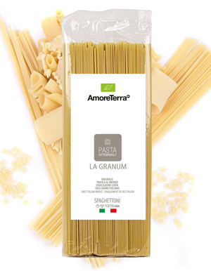 Spaghettoni tradizionale "LaGranum" - artigianale, BIO, grano italiano 500g. - AmoreTerra shop