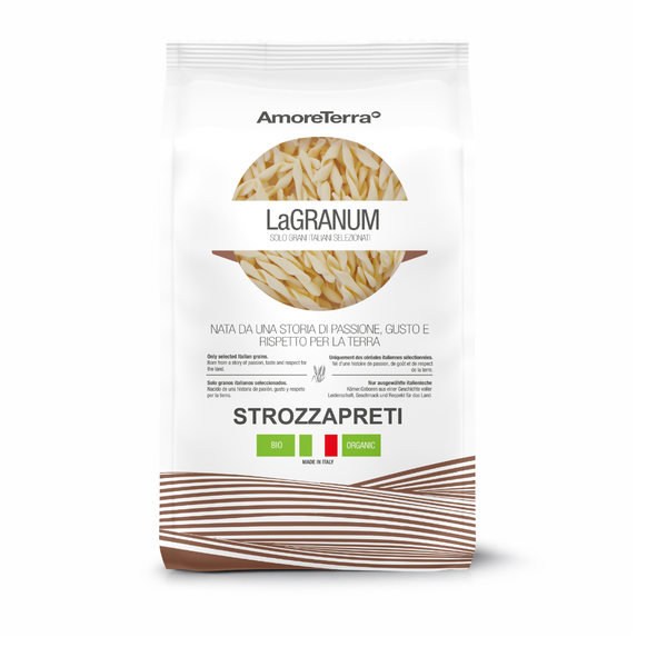 Strozzapreti bio "LaGranum" | artigianale, grano italiano 500g | Amoreterra - AmoreTerra shop