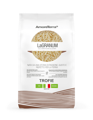 Trofie tradizionale "LaGranum" - artigianale, BIO, grano italiano 500g. - AmoreTerra shop