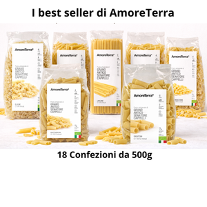 Selezione Best Seller | Pasta Senatore Cappelli Bio | 18 Pz da 500g | Amoreterra - AmoreTerra shop
