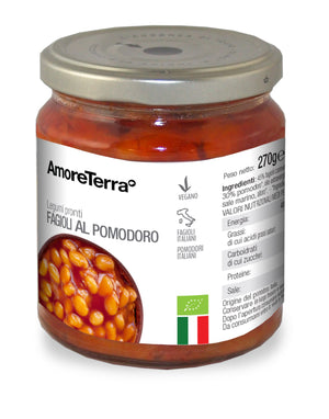 Fagioli Cannellini al Pomodoro  Bio Italia 270g. - AmoreTerra shop