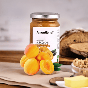 Composta di albicocche (senza pectina, solo zuccheri della frutta)  - Bio 220g. - AmoreTerra shop