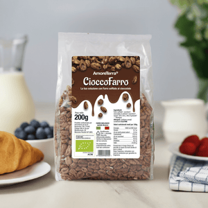 Cioccofarro, il farro soffiato al cioccolato, bio 200gr. - AmoreTerra shop