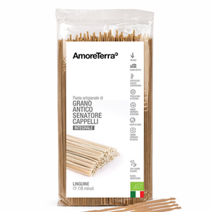 Linguine integrali Senatore Cappelli - artigianale, BIO, grani antichi 500g. - AmoreTerra shop