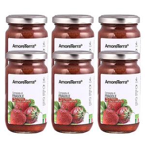 Offeta 6 Pz Composta di Fragole BIO, no pectina | AmoreTerra €21.99 AmoreTerra