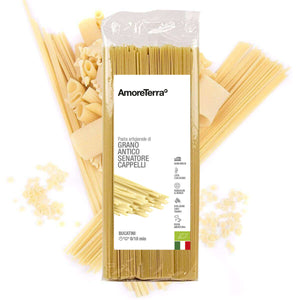Bucatini S.Cappelli - artigianale, BIO, grani antichi 500g. - AmoreTerra shop