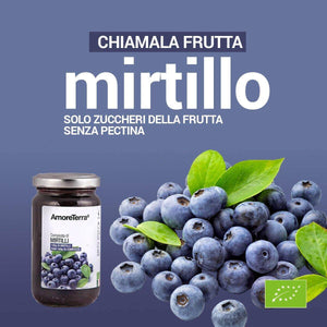 Composta di Mirtilli BIO tutta frutta, no pectina|AmoreTerra €4.2 AmoreTerra