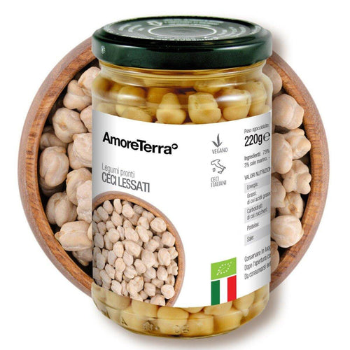 Ceci lessati biologici AmoreTerra – vasetto 300 g
