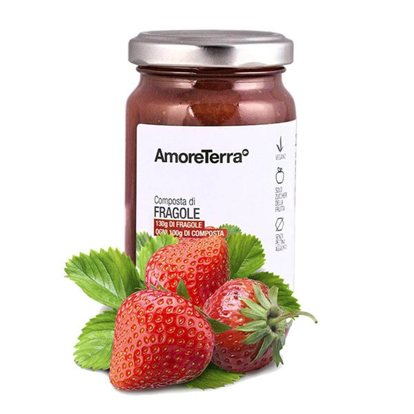 Composta di Fragole BIO tutta frutta, no pectina| AmoreTerra €3.9 AmoreTerra