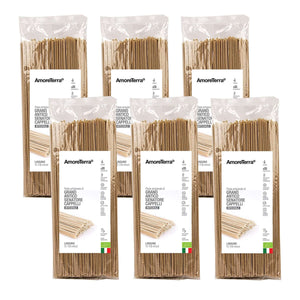 (Offerta) 6 pz. Linguine integrali Senatore Cappelli - artigianali, BIO - AmoreTerra shop