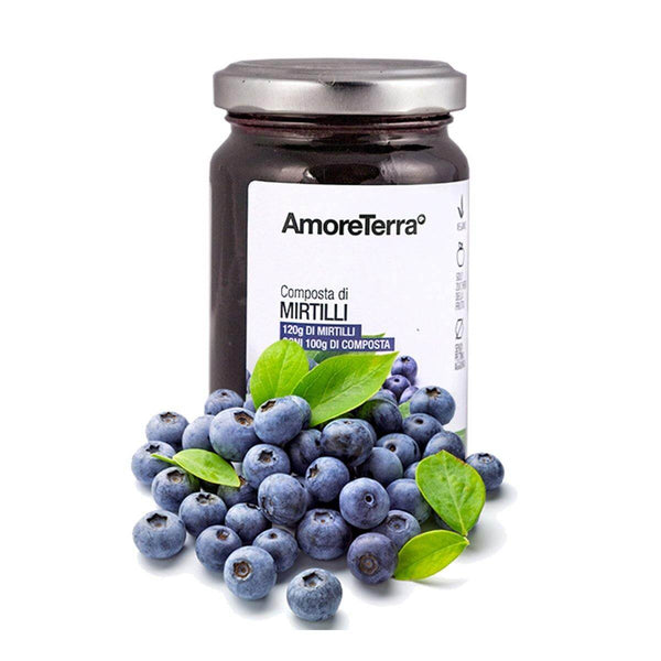 Composta di Mirtilli BIO tutta frutta, no pectina|AmoreTerra €4.2 AmoreTerra