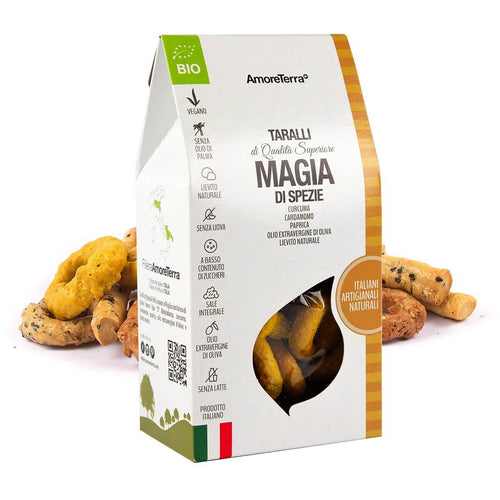 Taralli Magia di Spezie con curcuma biologici AmoreTerra – 150 g