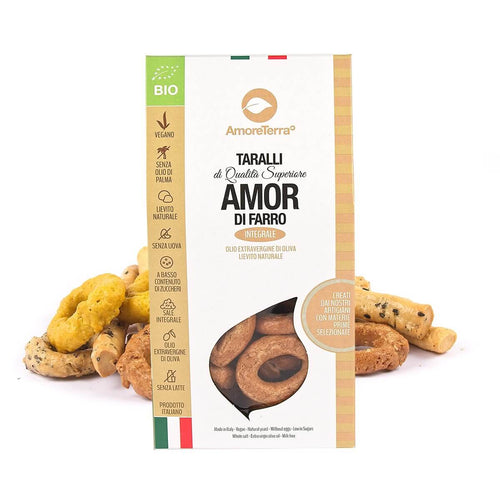 Taralli al farro integrale biologici AmoreTerra – 150 g